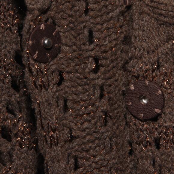 Anthropologie Leifsdottir Tuzla Wool Blend Sweater Jacket Cardigan Size Medium - Picture 4 of 9